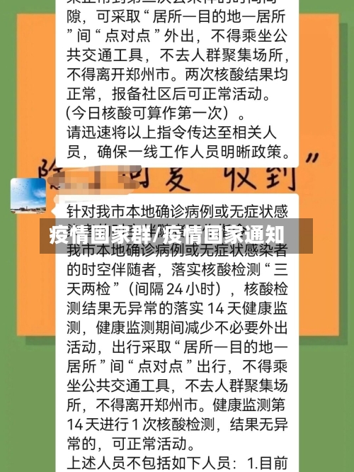 疫情国家群/疫情国家通知-第1张图片
