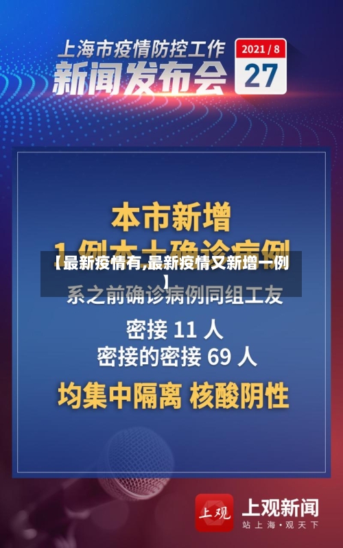 【最新疫情有,最新疫情又新增一例】-第1张图片