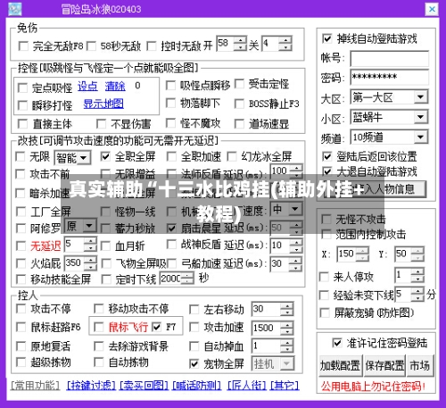 真实辅助“十三水比鸡挂(辅助外挂+教程)