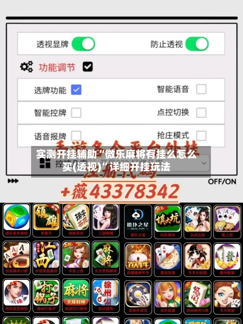 实测开挂辅助“微乐麻将有挂么怎么买(透视)	”详细开挂玩法-第1张图片