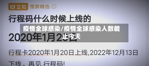 疫情全球感染/疫情全球感染人数截止今天-第1张图片