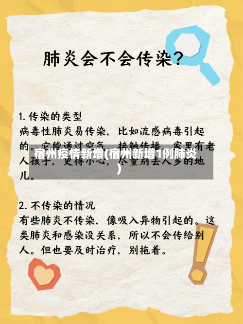 宿州疫情新增(宿州新增1例肺炎)-第2张图片