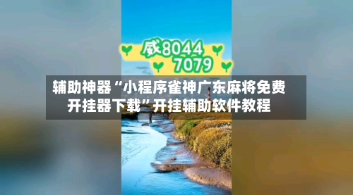 辅助神器“小程序雀神广东麻将免费开挂器下载”开挂辅助软件教程-第2张图片