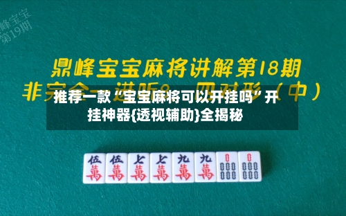 推荐一款“宝宝麻将可以开挂吗”开挂神器{透视辅助}全揭秘-第2张图片