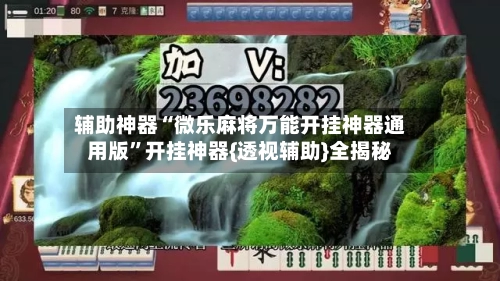 辅助神器“微乐麻将万能开挂神器通用版”开挂神器{透视辅助}全揭秘-第1张图片