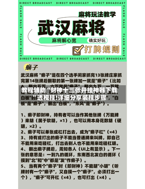 教程辅助“财神十三张开挂神器下载”透视挂!详细分享装挂步骤-第2张图片