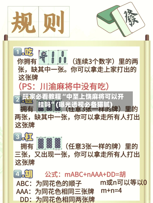 玩家必看教程“中至上饶麻将可以开挂吗”(曝光透视必备猫腻)