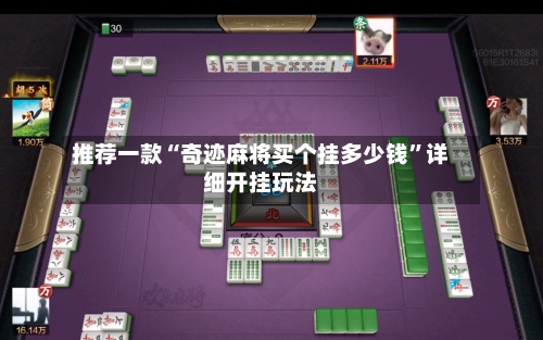 推荐一款“奇迹麻将买个挂多少钱”详细开挂玩法-第3张图片