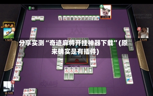 分享实测“奇迹麻将开挂神器下载	”(原来确实是有插件)-第2张图片