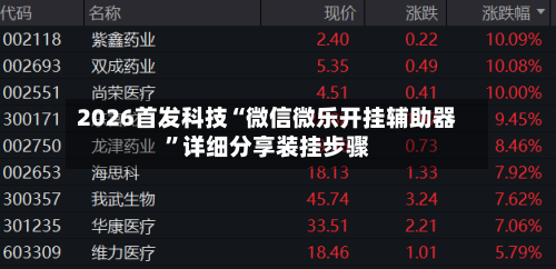 2026首发科技“微信微乐开挂辅助器”详细分享装挂步骤-第2张图片