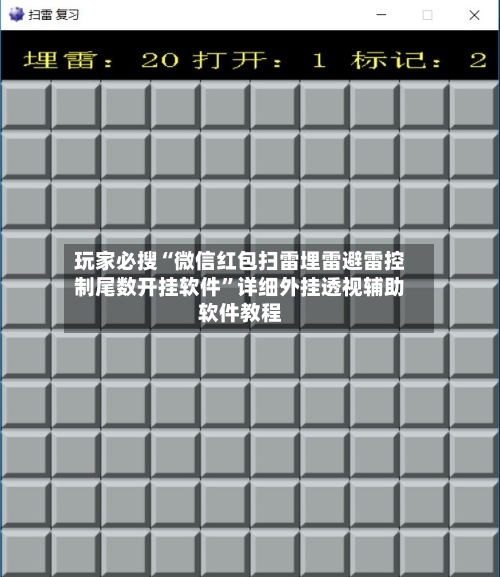 玩家必搜“微信红包扫雷埋雷避雷控制尾数开挂软件”详细外挂透视辅助软件教程-第1张图片