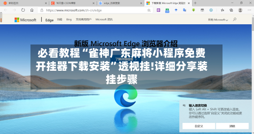 必看教程“雀神广东麻将小程序免费开挂器下载安装	”透视挂!详细分享装挂步骤-第1张图片