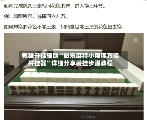 教程开挂辅助“微乐麻将小程序万能开挂器	”详细分享装挂步骤教程-第2张图片
