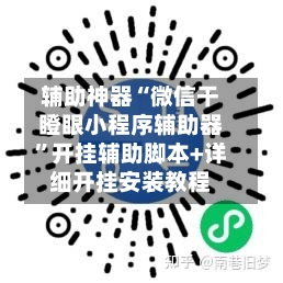 辅助神器“微信干瞪眼小程序辅助器	”开挂辅助脚本+详细开挂安装教程-第1张图片