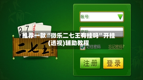 推荐一款“微乐二七王有挂吗”开挂(透视)辅助教程-第1张图片