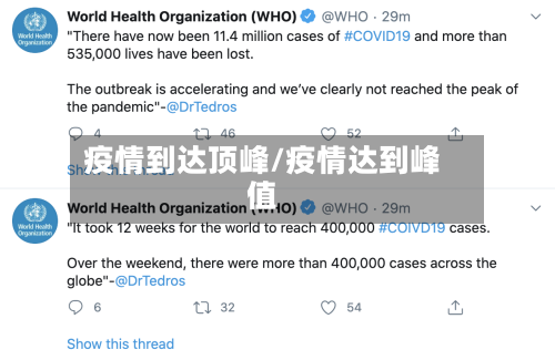 疫情到达顶峰/疫情达到峰值-第1张图片