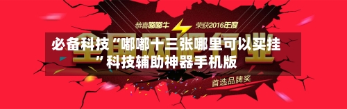 必备科技“嘟嘟十三张哪里可以买挂”科技辅助神器手机版-第1张图片