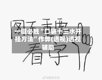 一键必胜“口袋十三水开挂方法	”作弊(透视)透视辅助-第1张图片
