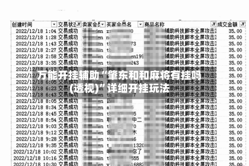 万能开挂辅助“肇东和和麻将有挂吗(透视)”详细开挂玩法-第2张图片