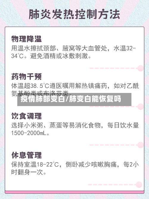 疫情肺部变白/肺变白能恢复吗