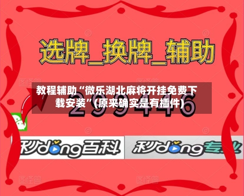 教程辅助“微乐湖北麻将开挂免费下载安装”(原来确实是有插件)