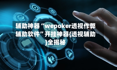 辅助神器“wepoker透视作弊辅助软件”开挂神器{透视辅助}全揭秘-第3张图片
