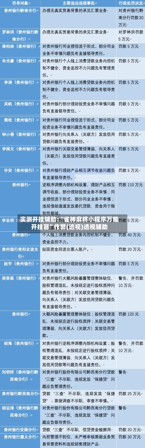 实测开挂辅助:“雀神麻将小程序万能开挂器”作弊(透视)透视辅助