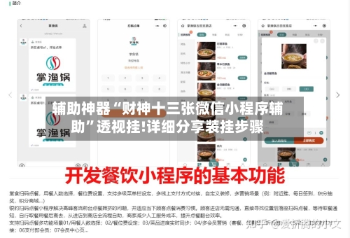 辅助神器“财神十三张微信小程序辅助	”透视挂!详细分享装挂步骤-第2张图片