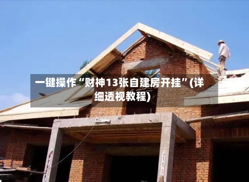 一键操作“财神13张自建房开挂”(详细透视教程)-第2张图片