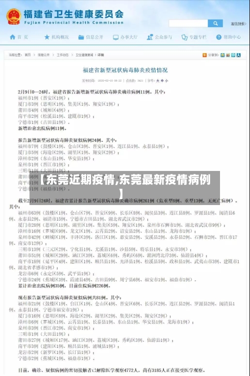 【东莞近期疫情,东莞最新疫情病例】-第3张图片