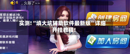 实测!“填大坑辅助软件最新版”详细开挂教程!-第2张图片