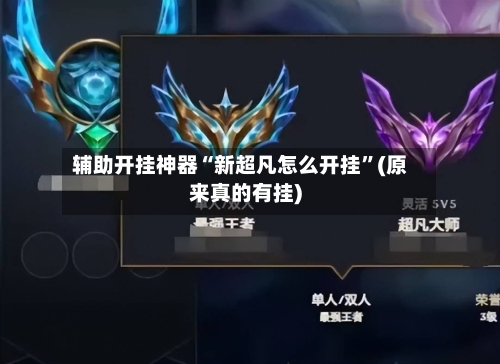 辅助开挂神器“新超凡怎么开挂”(原来真的有挂)-第2张图片