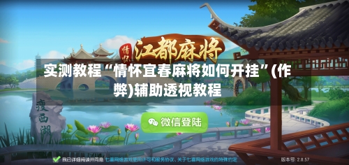 实测教程“情怀宜春麻将如何开挂”(作弊)辅助透视教程-第1张图片