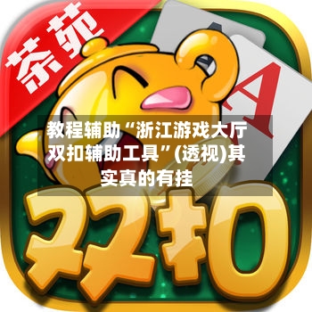 教程辅助“浙江游戏大厅双扣辅助工具”(透视)其实真的有挂