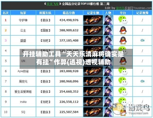 开挂辅助工具“天天乐清麻将确实是有挂”作弊(透视)透视辅助-第3张图片