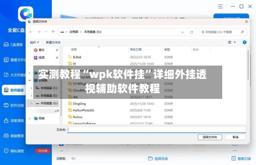 实测教程“wpk软件挂	”详细外挂透视辅助软件教程-第3张图片