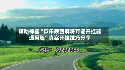 辅助神器“微乐陕西麻将万能开挂器通用版”真实开挂技巧分享
