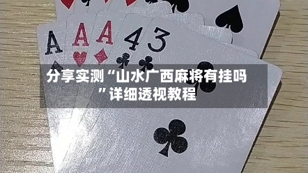 分享实测“山水广西麻将有挂吗”详细透视教程-第2张图片