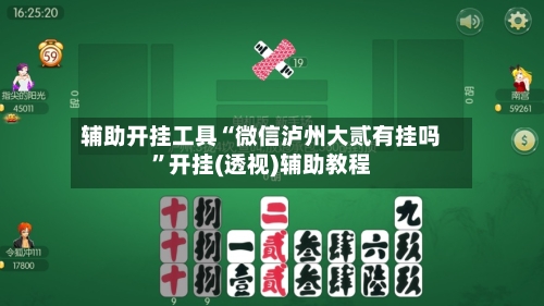 辅助开挂工具“微信泸州大贰有挂吗	”开挂(透视)辅助教程-第1张图片