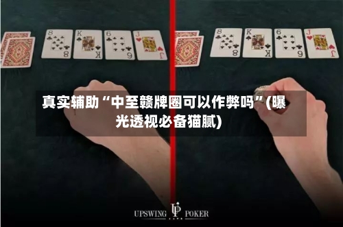 真实辅助“中至赣牌圈可以作弊吗”(曝光透视必备猫腻)