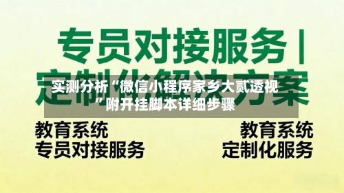 实测分析“微信小程序家乡大贰透视”附开挂脚本详细步骤