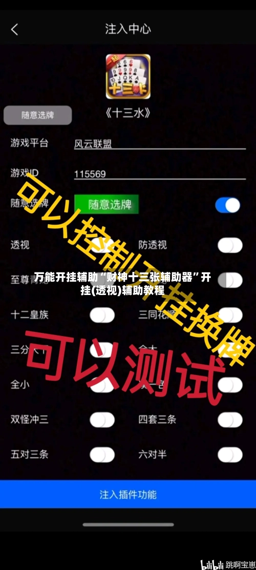 万能开挂辅助“财神十三张辅助器	”开挂(透视)辅助教程-第3张图片