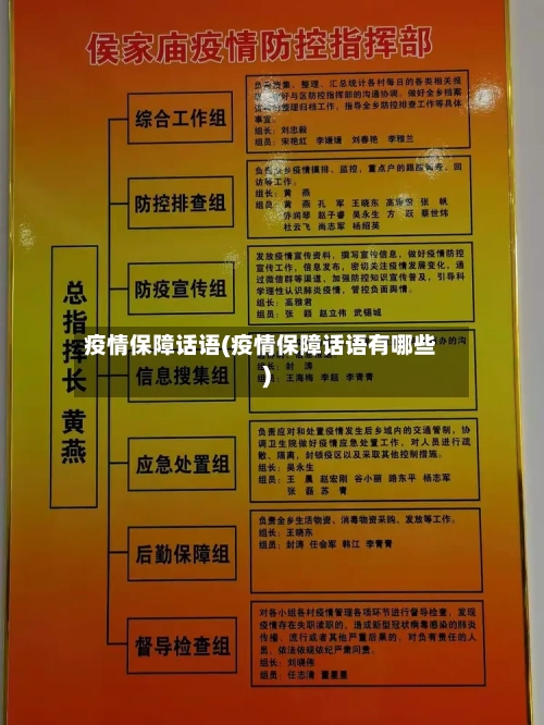 疫情保障话语(疫情保障话语有哪些)-第3张图片