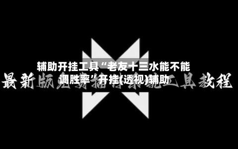 辅助开挂工具“老友十三水能不能调胜率	”开挂(透视)辅助-第3张图片