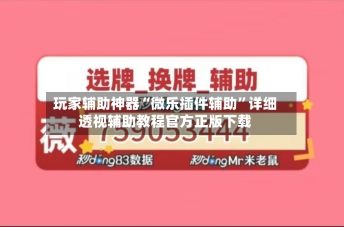 玩家辅助神器“微乐插件辅助”详细透视辅助教程官方正版下载-第2张图片