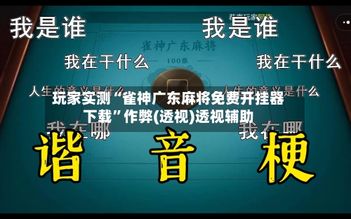 玩家实测“雀神广东麻将免费开挂器下载”作弊(透视)透视辅助-第1张图片