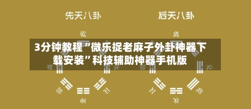 3分钟教程“微乐捉老麻子外卦神器下载安装	”科技辅助神器手机版-第2张图片