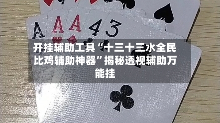 开挂辅助工具“十三十三水全民比鸡辅助神器”揭秘透视辅助万能挂-第1张图片