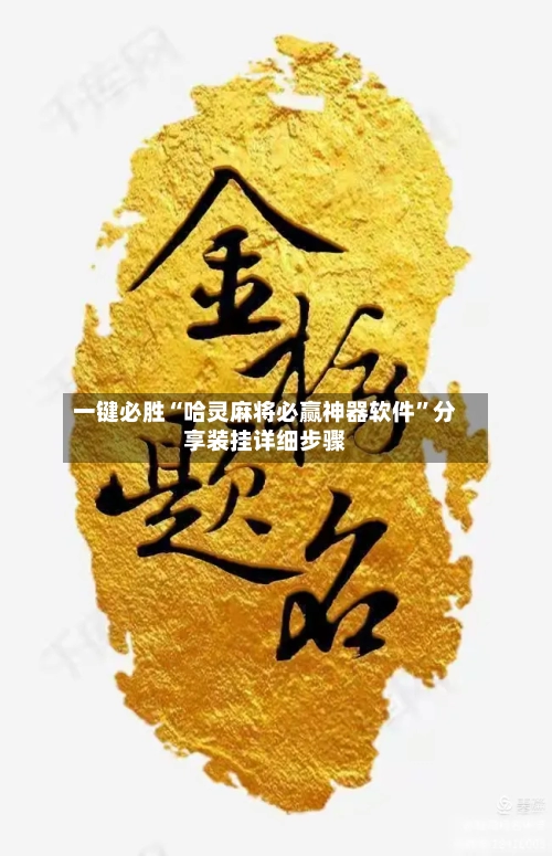 一键必胜“哈灵麻将必赢神器软件”分享装挂详细步骤