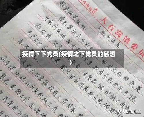 疫情下下党员(疫情之下党员的感想)-第2张图片